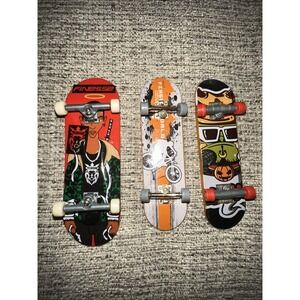 Vintage Tech Deck Lot of 3 Collectible Finger Boards Skateboards